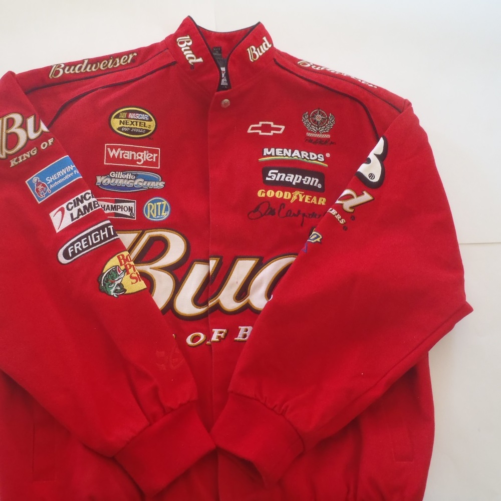 Vintage Dale Earnhardt Jr Budweiser NASCAR Jacket